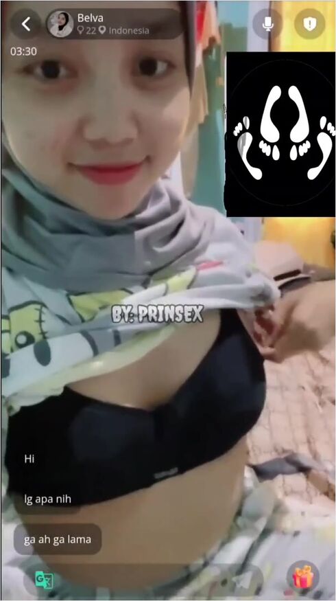 Bokep Jilbab - Vcs Belva Gadis Manis Hijab Punya Melet Dong Sayang