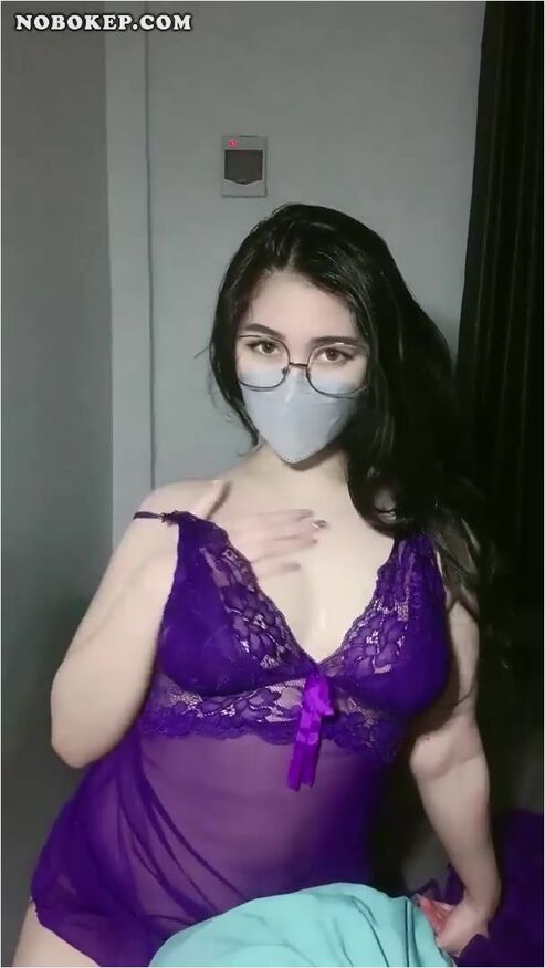 Bokep Indo Zara Gladys Lingerie Ungu Live Hot