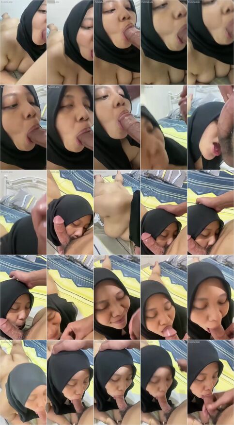 Sepongan Hijab Binal Bikin Sange