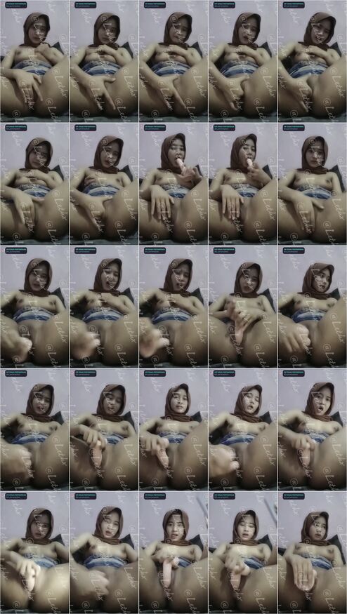 Gadis Cantik Hijab Colok Meki Tebal 4